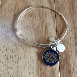 Alex and Ani lotus flower charm bracelet